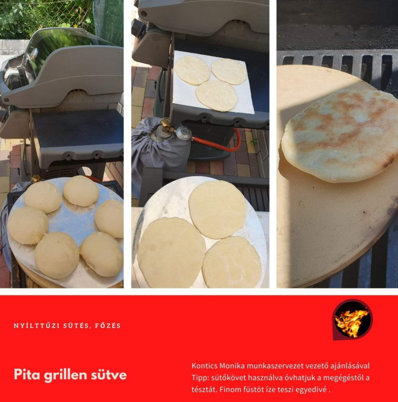 Pita grillen sütve