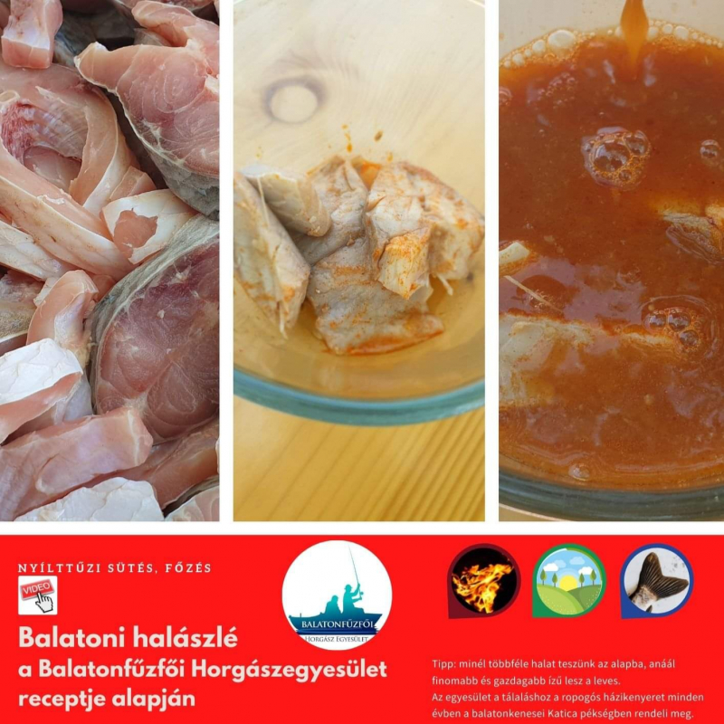 Balatoni halászlé   a Balatonfűzfői Horgászegyesület receptje alapján